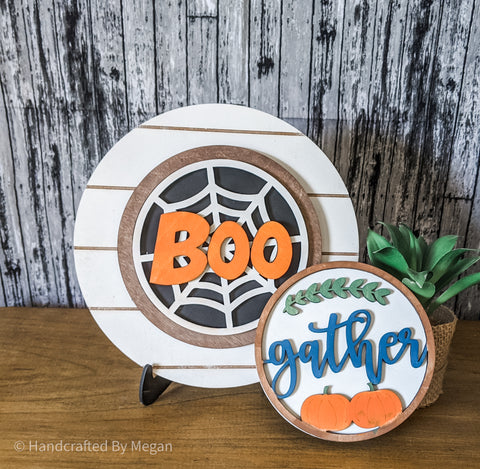 Fall and Halloween Interchangeable sign - Home Decor