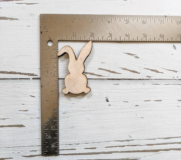 FLOPPY ear BUNNY SHAPE Unfinished 1/4" Wood - Various Sizes - Wooden Blanks - laser cut shape - Easter crafts - Easter Kids Crafts