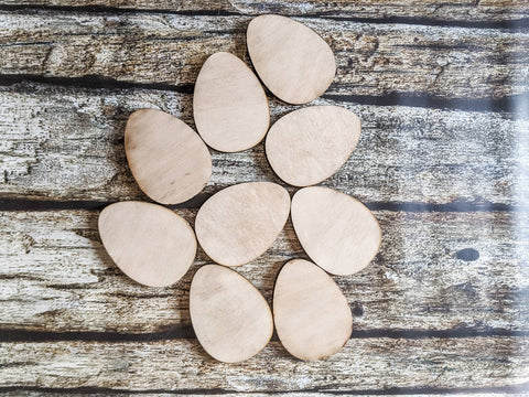 EGG SHAPED Unfinished 1/4" Wood - 4 inches - Wooden Blanks- Wooden Shapes - laser cut shape - Easter crafts - Easter Kids Crafts