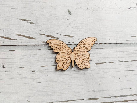 BUTTERFLY SHAPE Unfinished 1/4" Wood - 3 inch - Wooden Blanks- Wooden Shapes - laser cut shape - Spring crafts crafts - Kids Crafts