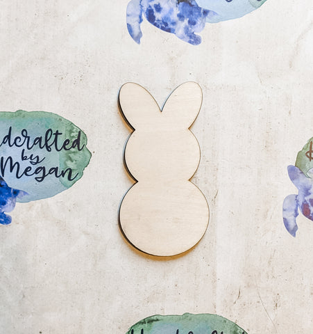 BUNNY SHAPE Unfinished 1/4" Wood - 7 inch - Wooden Blanks- Wooden Shapes - laser cut shape - Easter crafts - Easter Kids Crafts