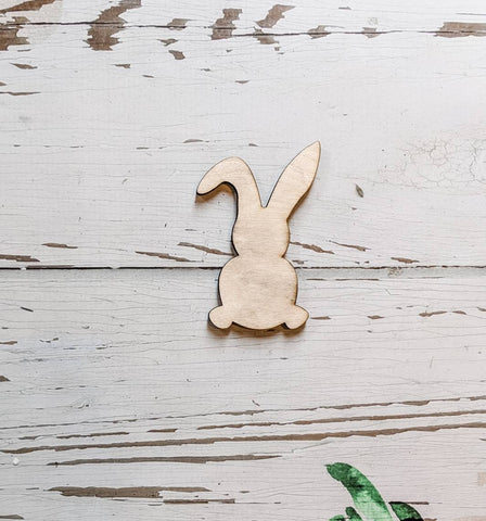 BUNNY SHAPE Unfinished 1/4" Wood - 3 inch -  Wooden Blanks- Wooden Shapes - laser cut shape - Easter crafts - Easter Kids Crafts