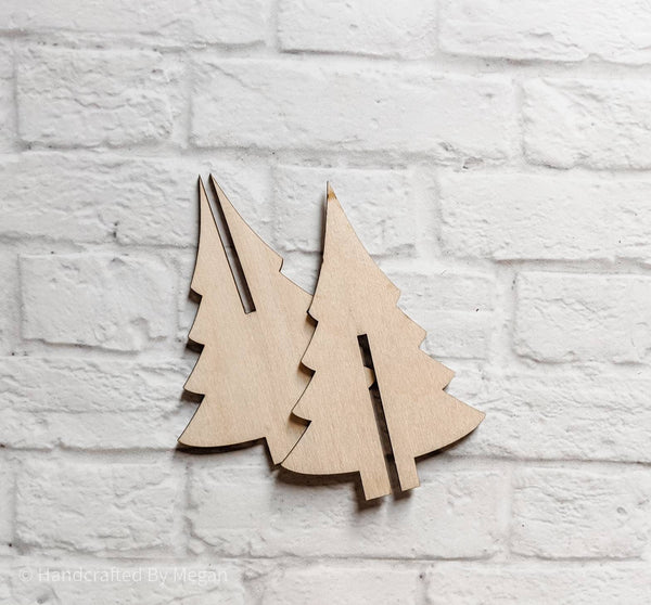 SELF STANDING TREE cutout - Laser cut - Unfinished wood