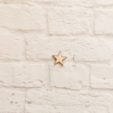 STAR SHAPE Unfinished 1/4" Wood - 4 inch - Wooden Blanks - Wooden Shapes - laser cut shape - Kids Crafts