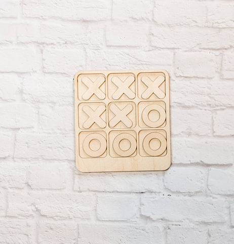 Tic Tac Toe DIY set - Laser Cut - Kids Board games