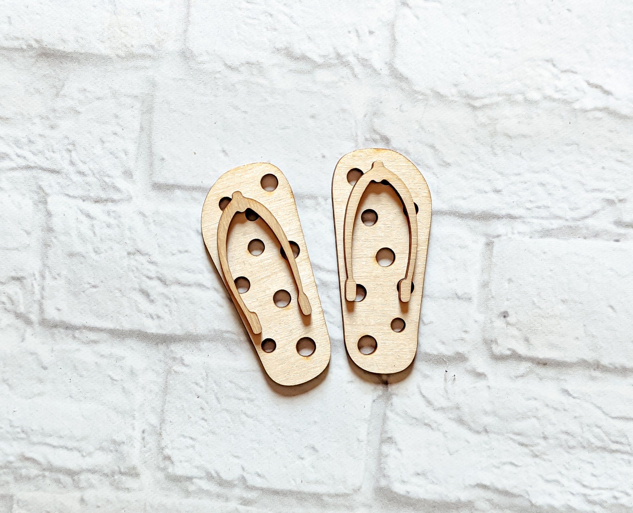 Flip Flop Cut Out - Various Sizes - Summer Blanks - Wooden Blanks- Wooden Shapes - laser cut shape