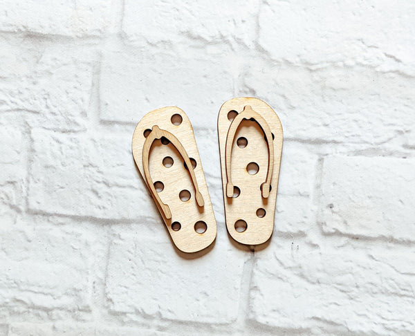 Flip Flop Cut Out - Various Sizes - Summer Blanks - Wooden Blanks- Wooden Shapes - laser cut shape